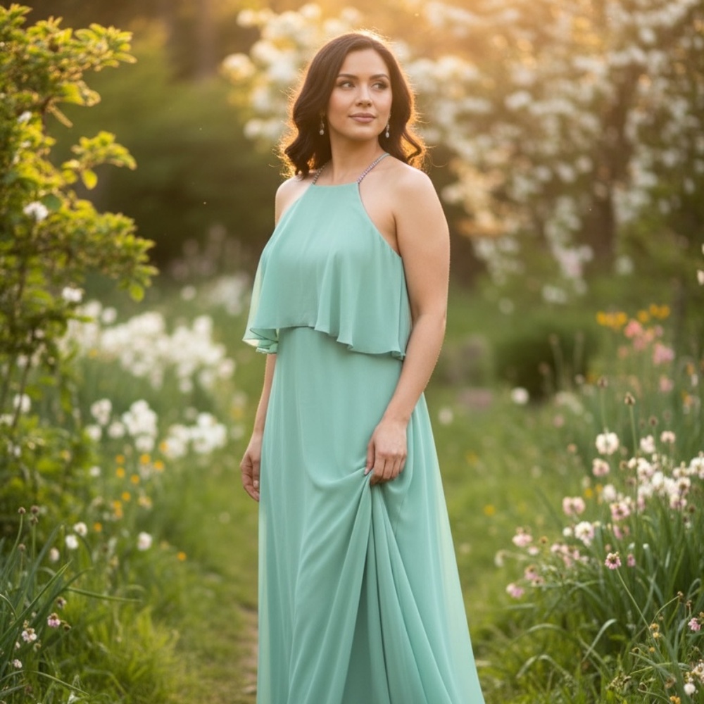 Bridesmaid dress, CHECK! Simple classy and elegant!